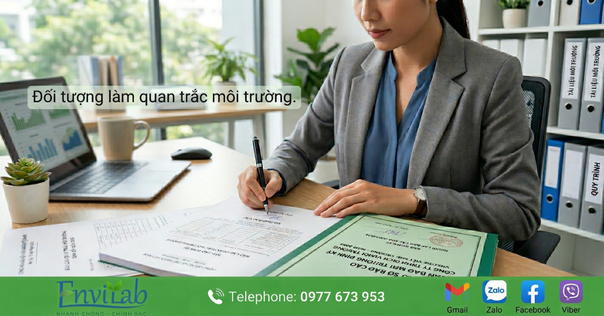 Lâp báo cáo quan trắc môi trường
